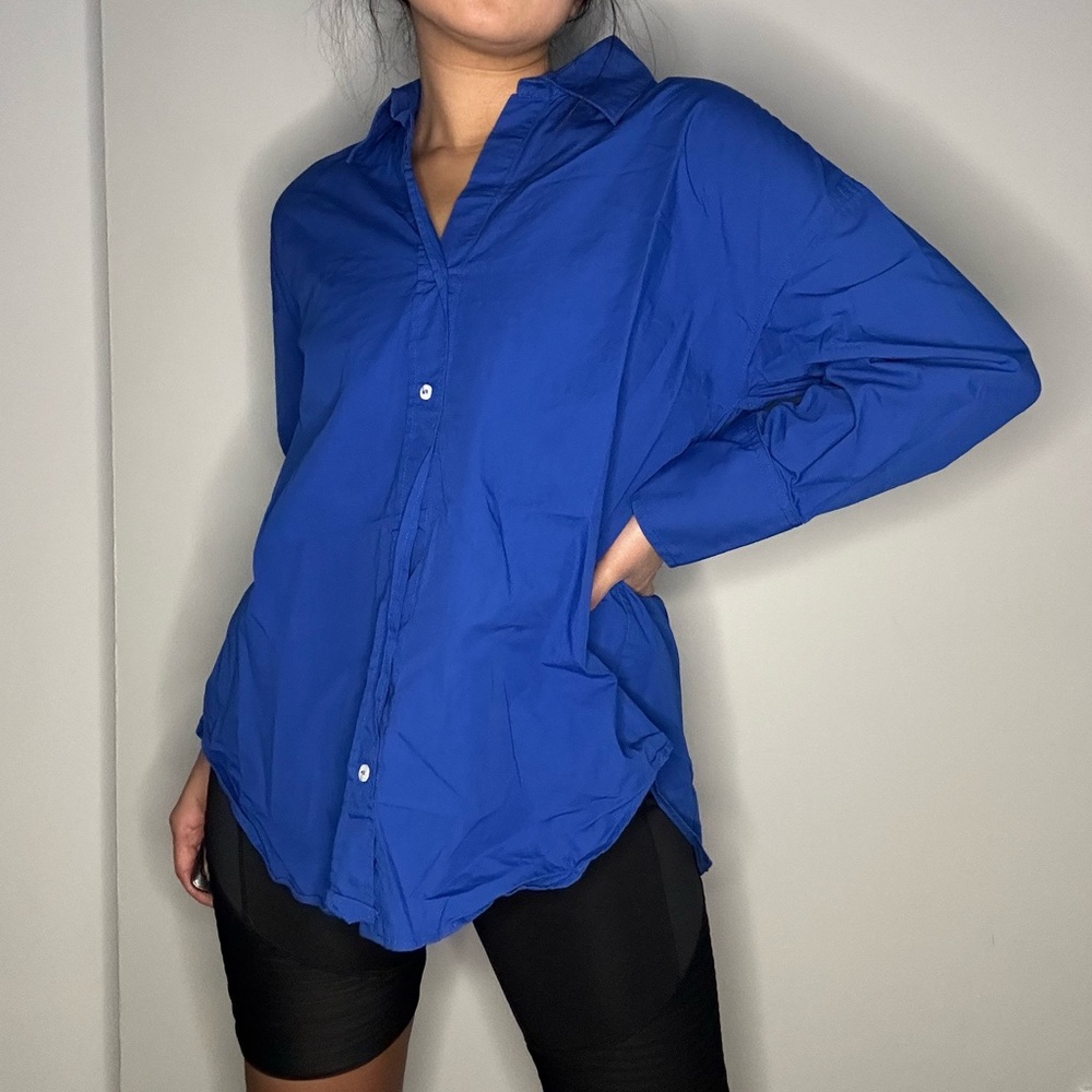 Zara Blue Button Down Shirt